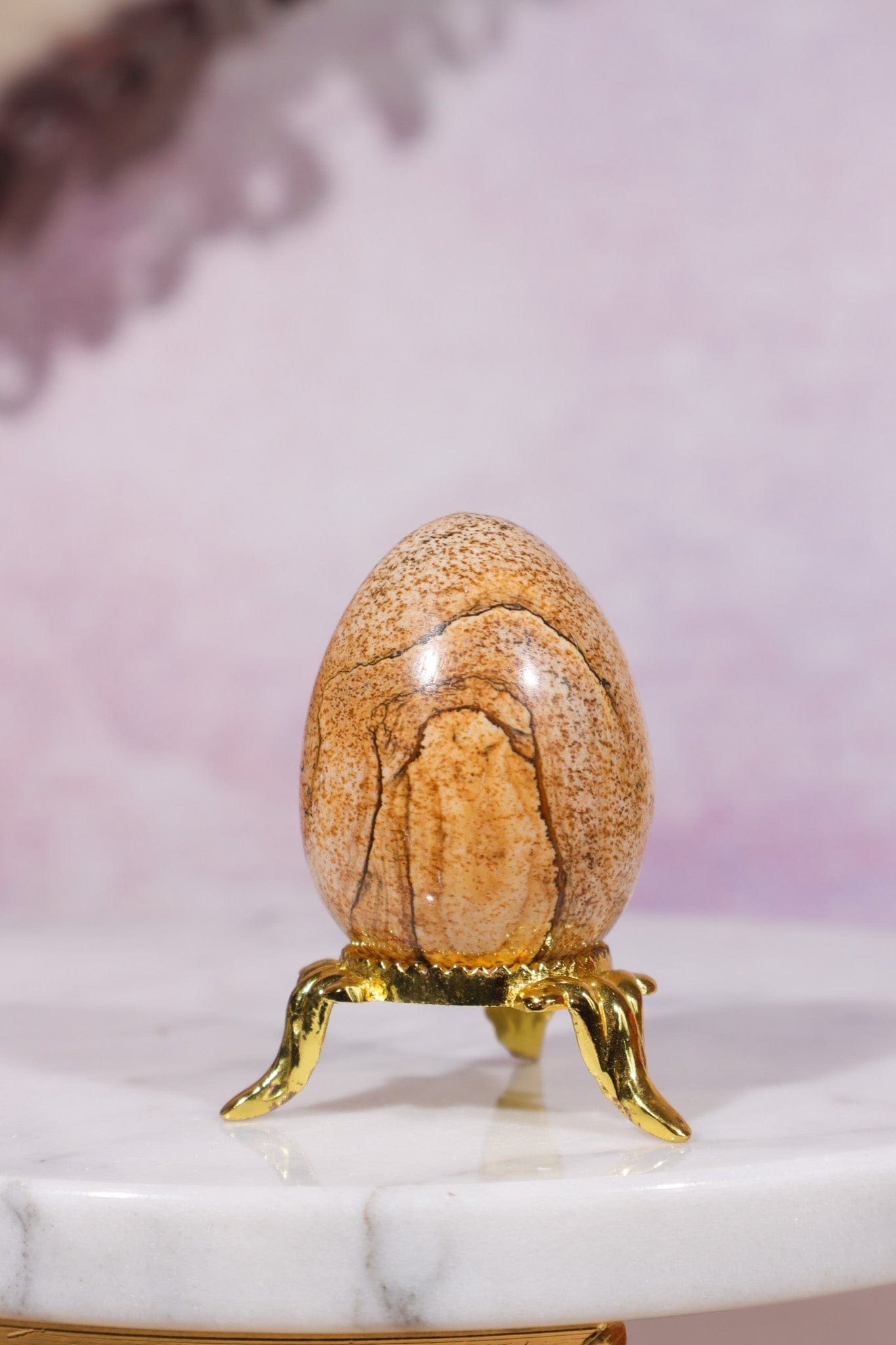 Pictured Jasper Egg 4cm - Tali & Loz Crystals