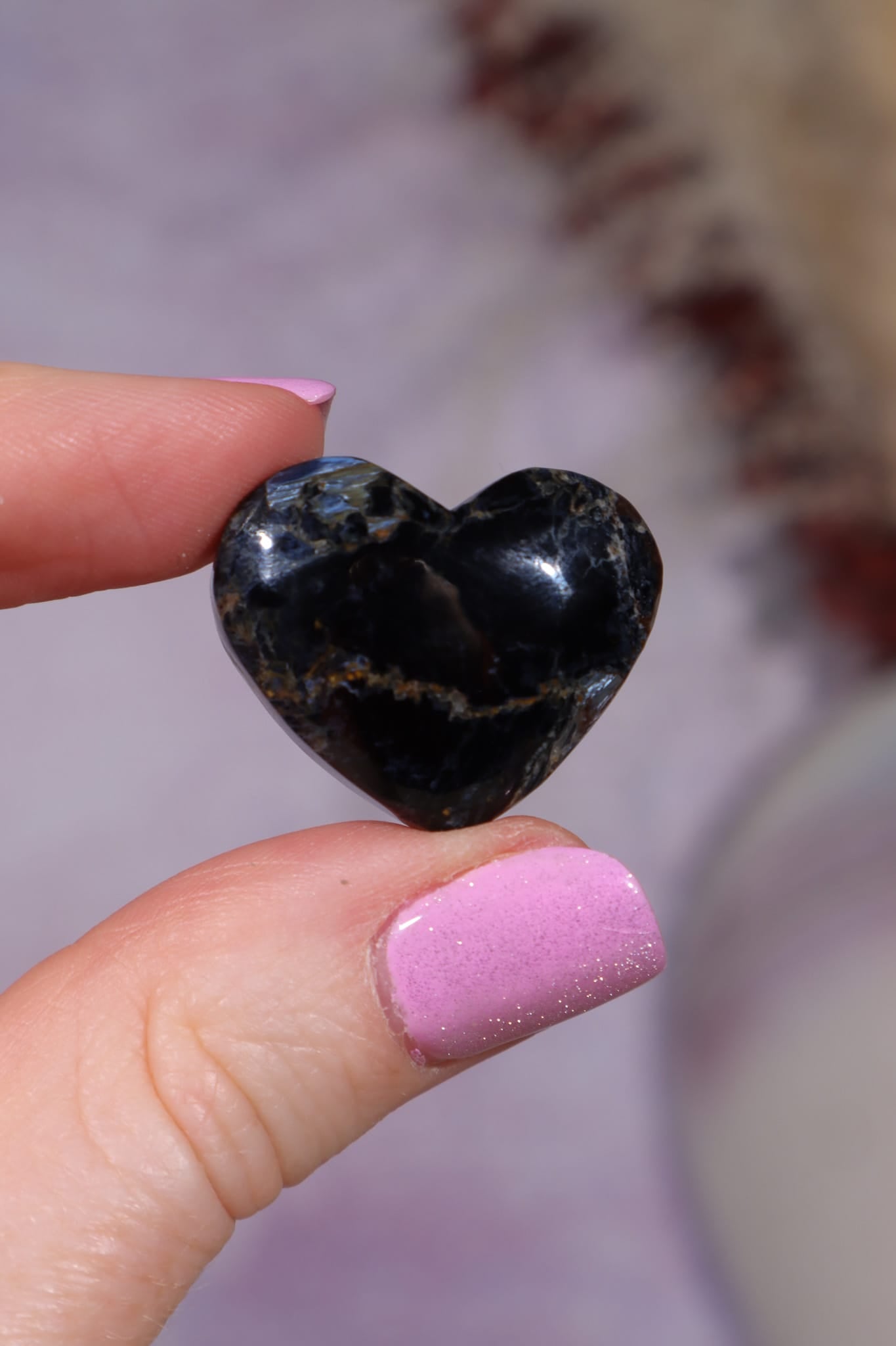 Pietersite Heart | Polished | Small | Intuitively Chosen Heart Tali & Loz Crystals