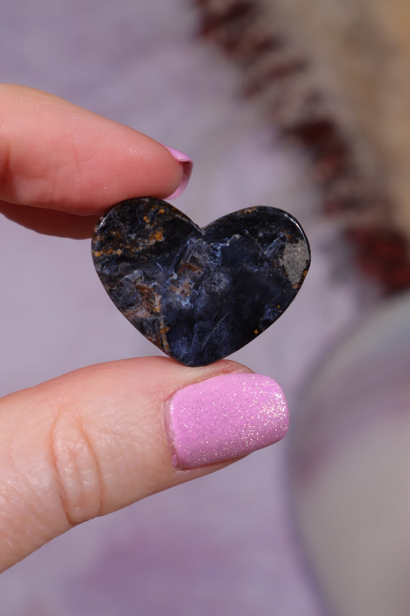 Pietersite Heart | Polished | Small | Intuitively Chosen Heart Tali & Loz Crystals