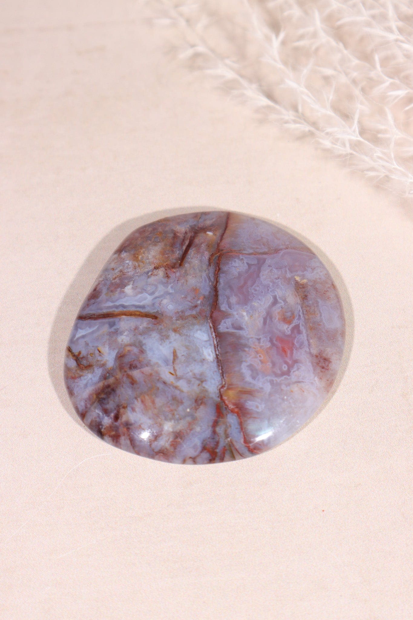 Pietersite in Agate Palmstone 5cm - Tali & Loz Crystals