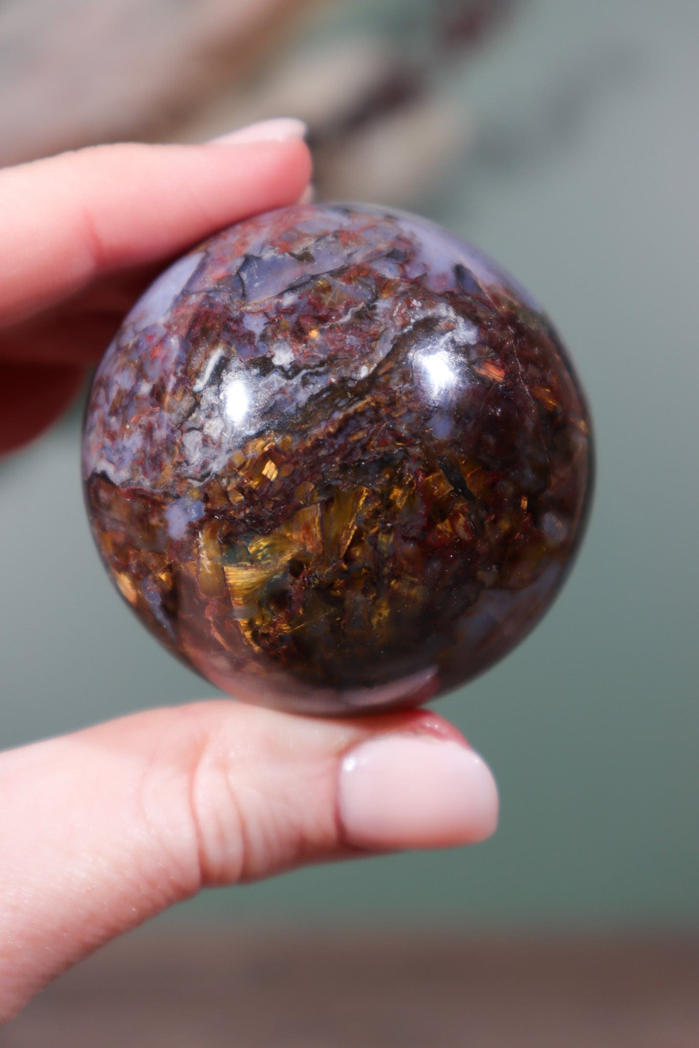 Pietersite Sphere 50mm Spheres Tali & Loz Crystals