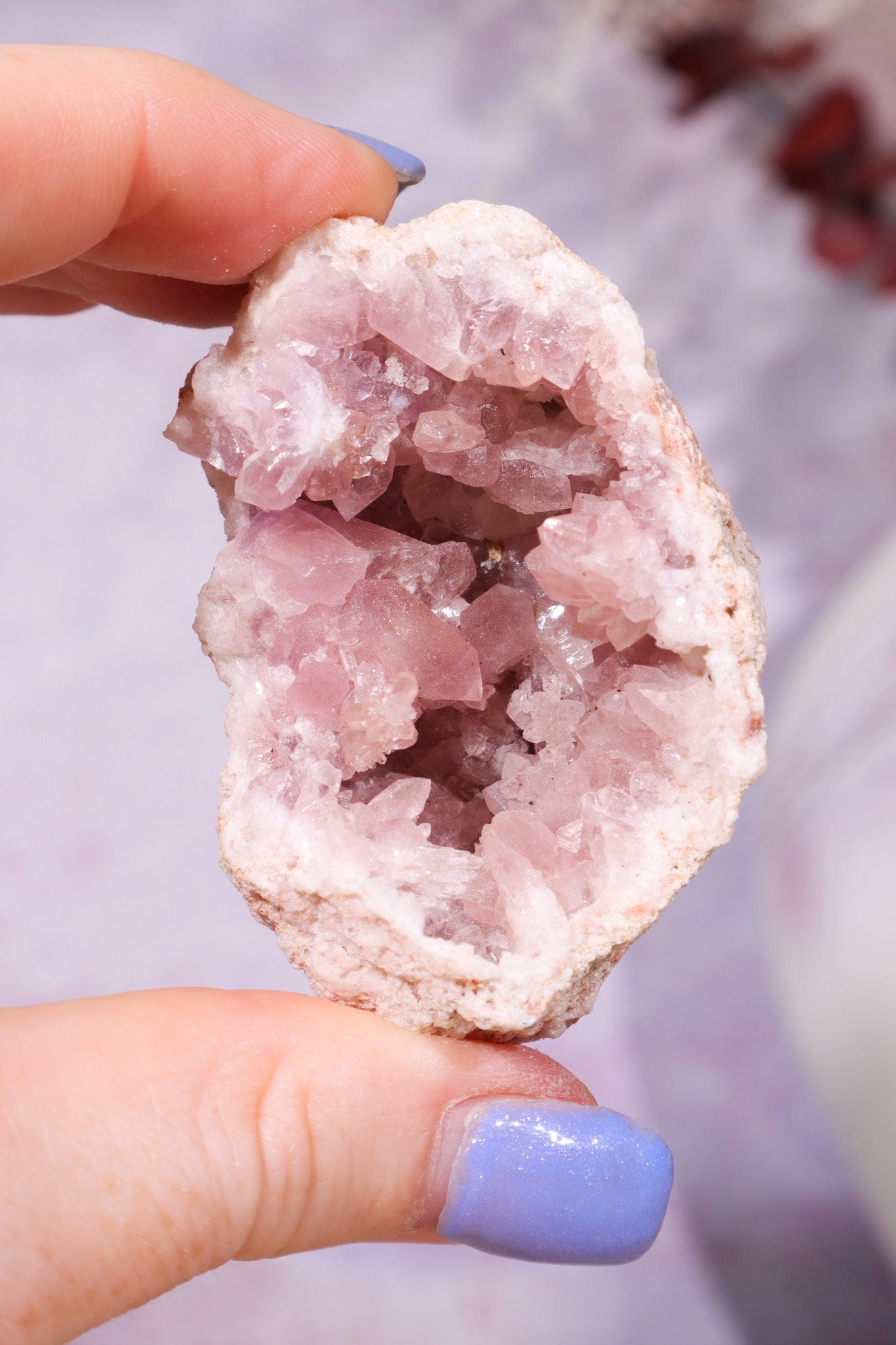 Pink Amethyst Geode 59.6gr Minerals Tali & Loz Crystals