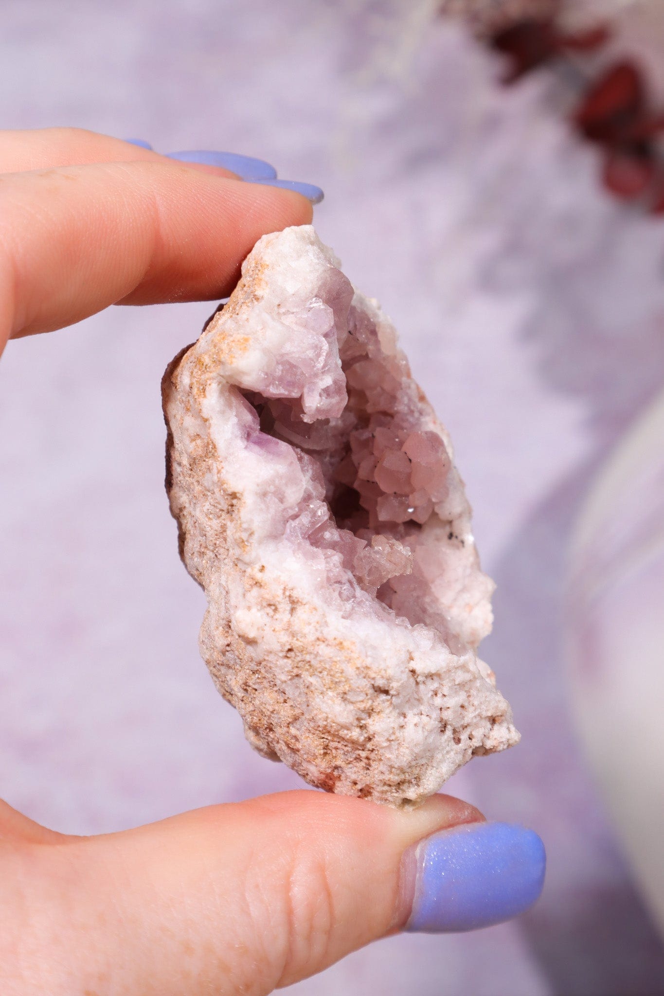Pink Amethyst Geode 59.6gr Minerals Tali & Loz Crystals