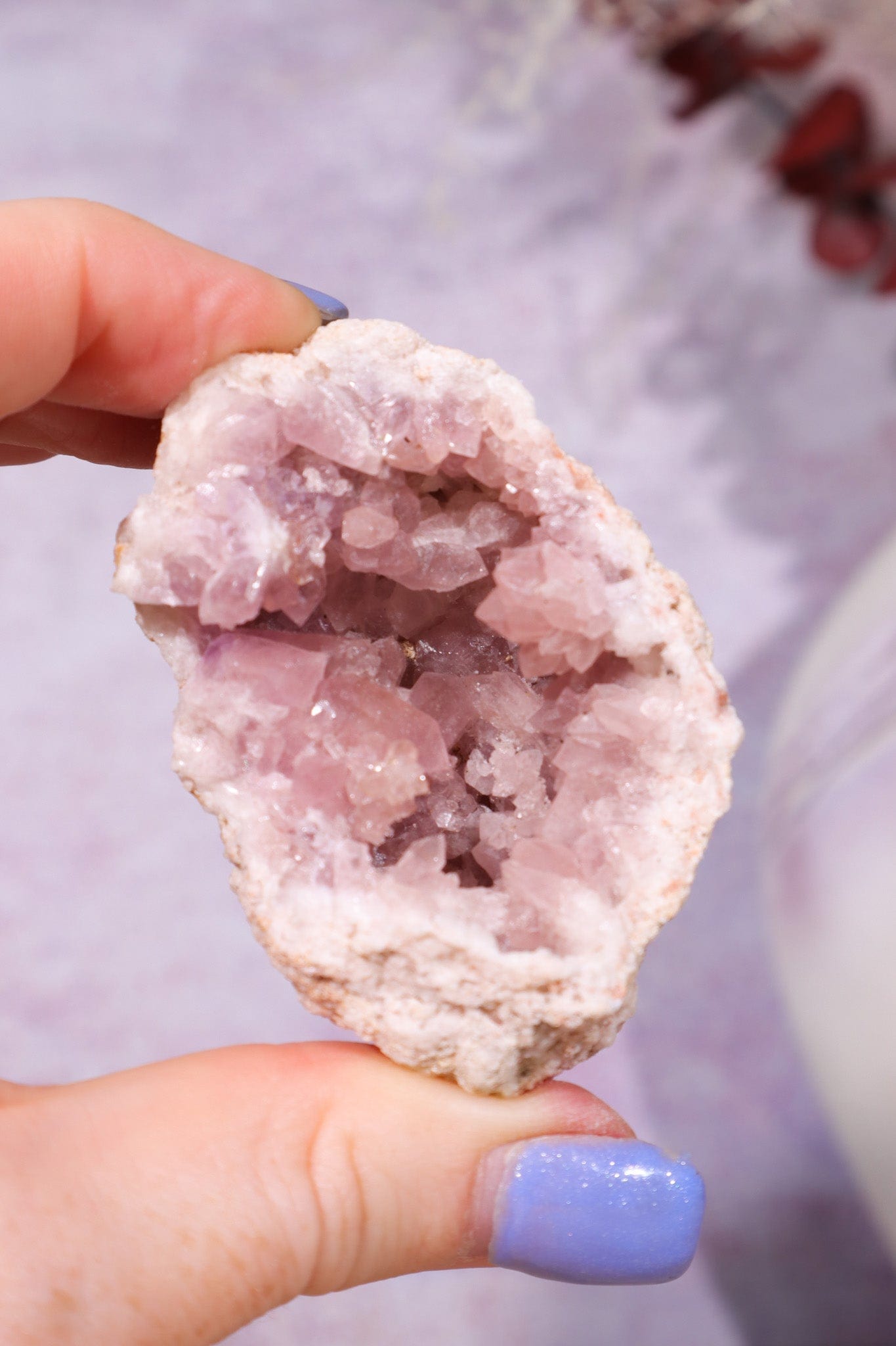 Pink Amethyst Geode 59.6gr Minerals Tali & Loz Crystals