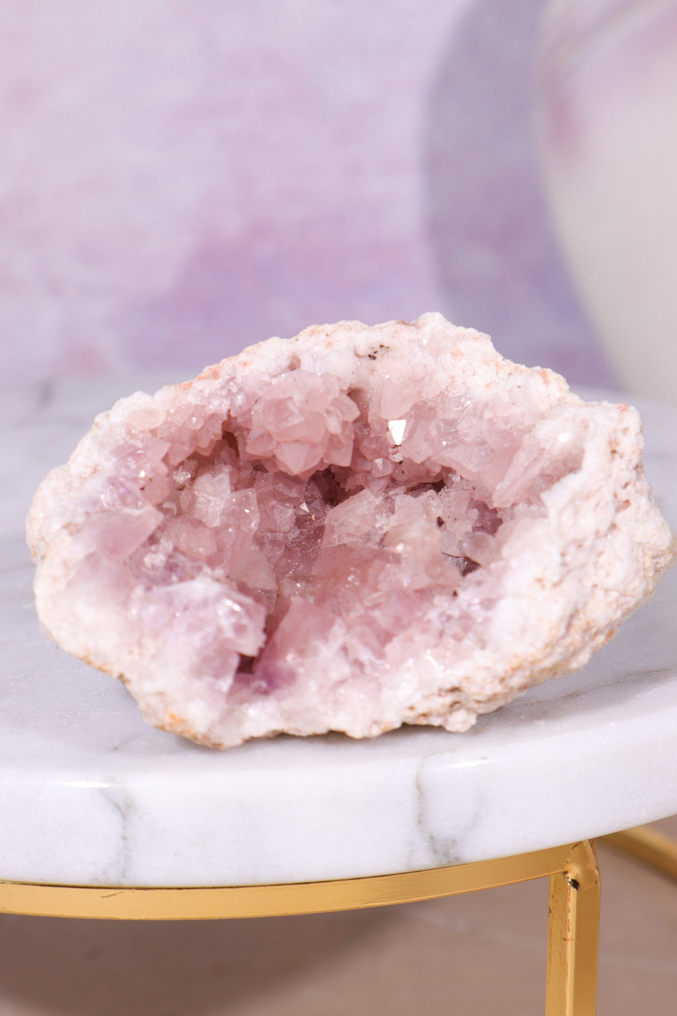 Pink Amethyst Geode 59.6gr Minerals Tali & Loz Crystals