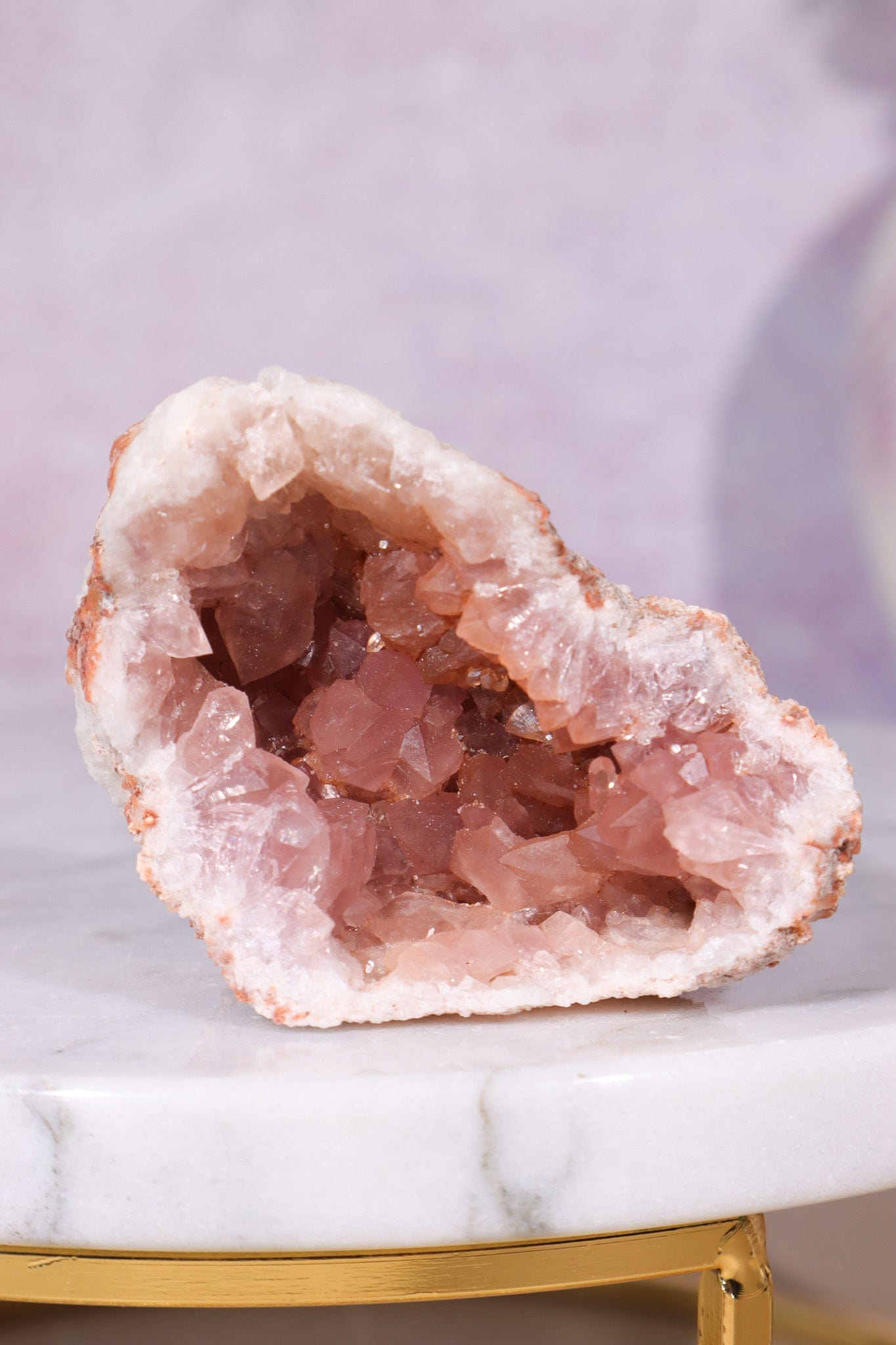 Pink Amethyst Geode 60.5gr Minerals Tali & Loz Crystals