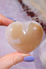 Pink Amethyst In Agate Heart Carving 106gr Hearts Tali & Loz Crystals