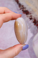Pink Amethyst In Agate Heart Carving 106gr Hearts Tali & Loz Crystals