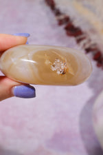 Pink Amethyst In Agate Heart Carving 162gr Hearts Tali & Loz Crystals