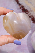 Pink Amethyst In Agate Heart Carving 162gr Hearts Tali & Loz Crystals
