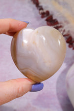 Pink Amethyst In Agate Heart Carving 162gr Hearts Tali & Loz Crystals
