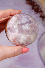 Pink Amethyst with Flower Agate & Lilac Amethyst Sphere 6.3cm spheres Tali & Loz Crystals