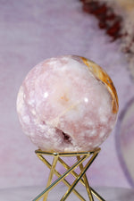 Pink Amethyst with Flower Agate & Lilac Amethyst Sphere 6.3cm spheres Tali & Loz Crystals