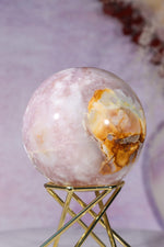 Pink Amethyst with Flower Agate & Lilac Amethyst Sphere 6.3cm spheres Tali & Loz Crystals