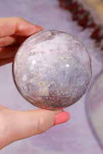 Pink Amethyst with Orbicular Agate & Lilac Amethyst Sphere 6.2cm spheres Tali & Loz Crystals