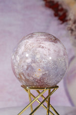Pink Amethyst with Orbicular Agate & Lilac Amethyst Sphere 6.2cm spheres Tali & Loz Crystals
