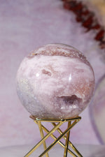 Pink Amethyst with Orbicular Agate & Lilac Amethyst Sphere 6.2cm spheres Tali & Loz Crystals