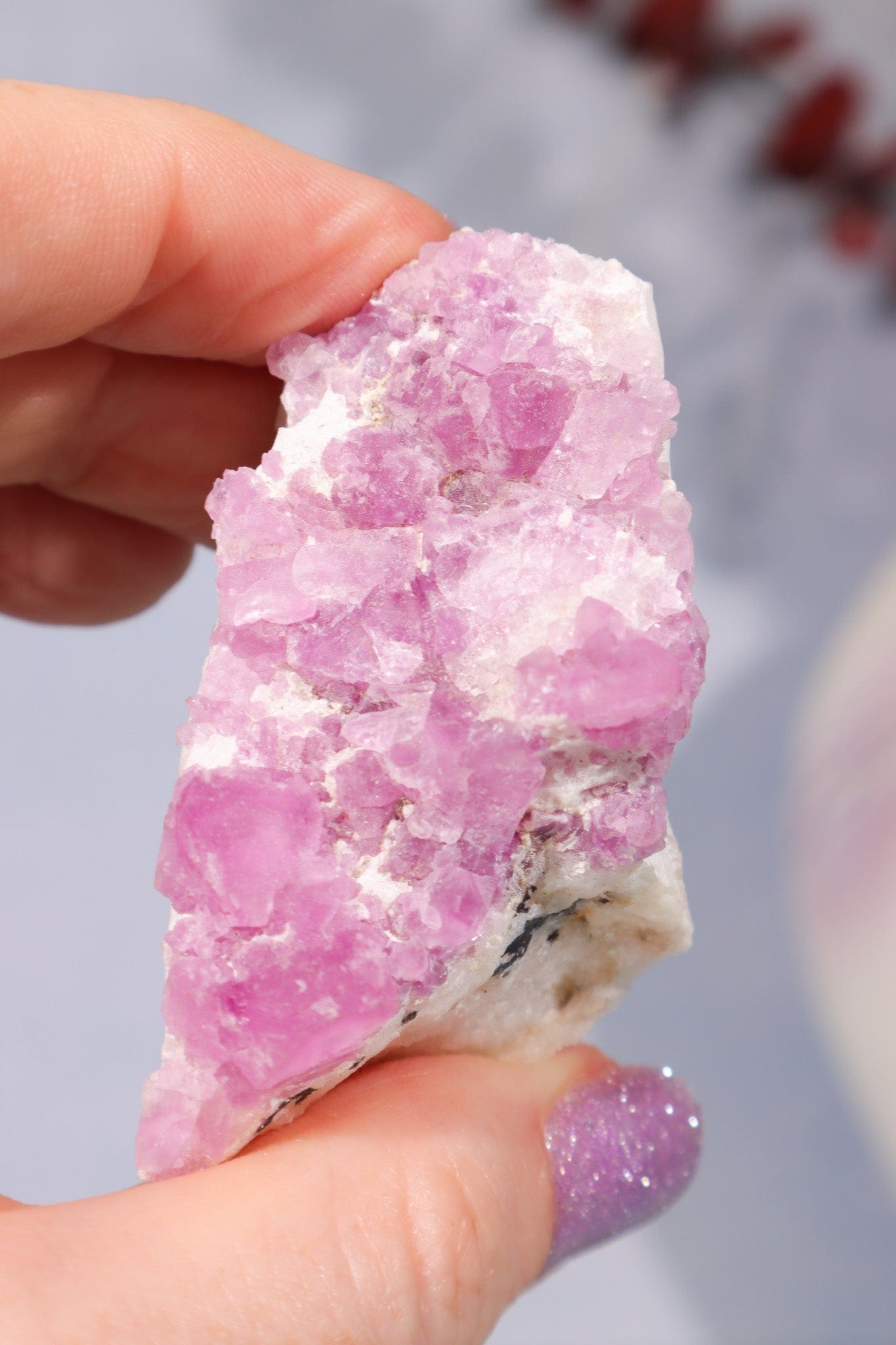 Pink Fluorite Specimen 44gr Specimen Tali & Loz Crystals
