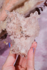 Pink Lemurian Cluster with Halloysite Inclusions 0.2kg - Tali & Loz Crystals