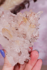 Pink Lemurian Cluster with Halloysite Inclusions 0.2kg - Tali & Loz Crystals