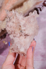 Pink Lemurian Cluster with Halloysite Inclusions 0.2kg - Tali & Loz Crystals