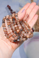 Pink Moonstone Bracelet (Bead Size 0.7cm), Intuitively Chosen Bracelets Tali & Loz Crystals