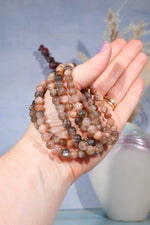 Pink Moonstone Bracelet (Bead Size 0.7cm), Intuitively Chosen Bracelets Tali & Loz Crystals