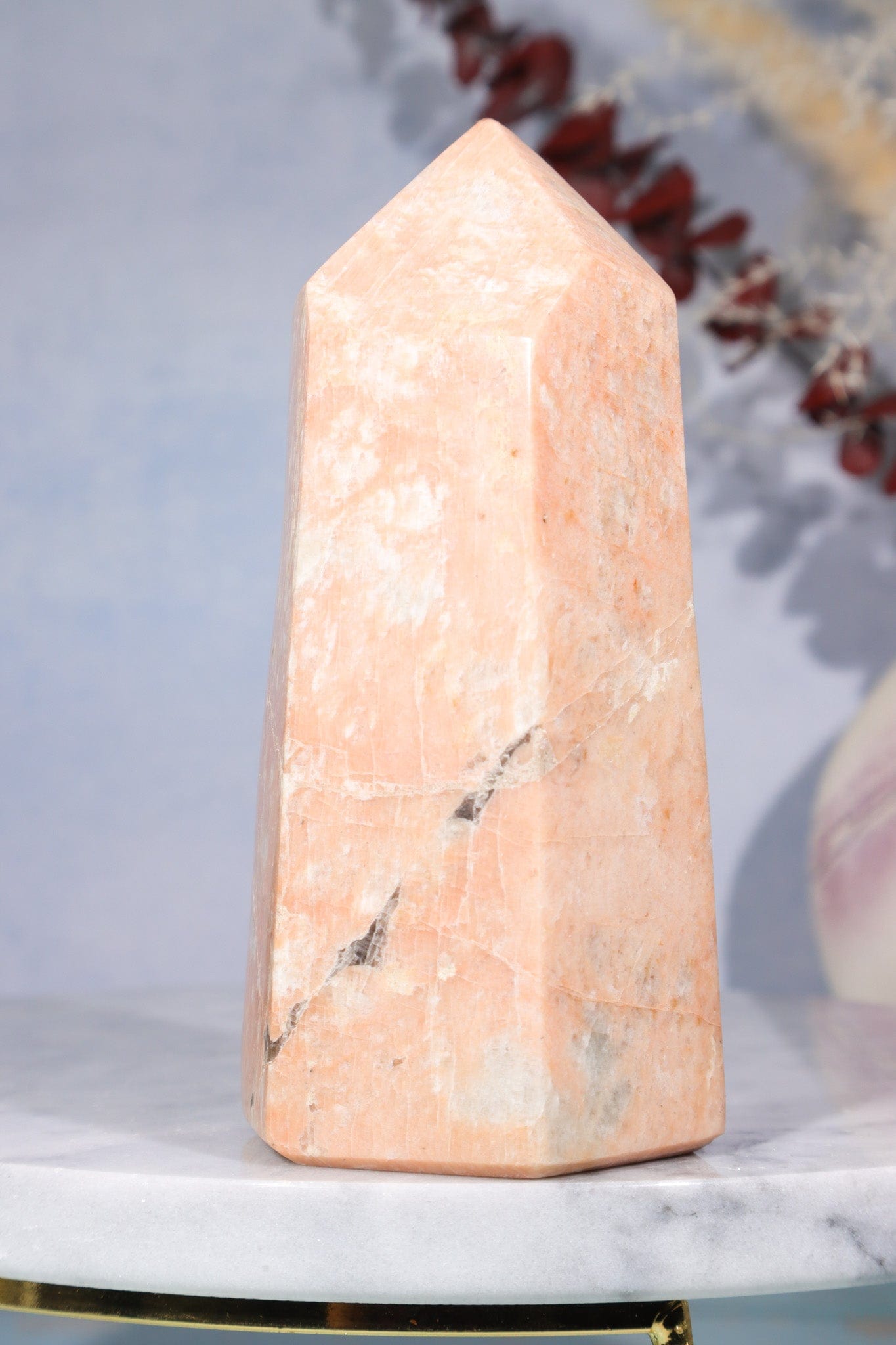 Pink Moonstone Tower 400gr Towers Tali & Loz Crystals