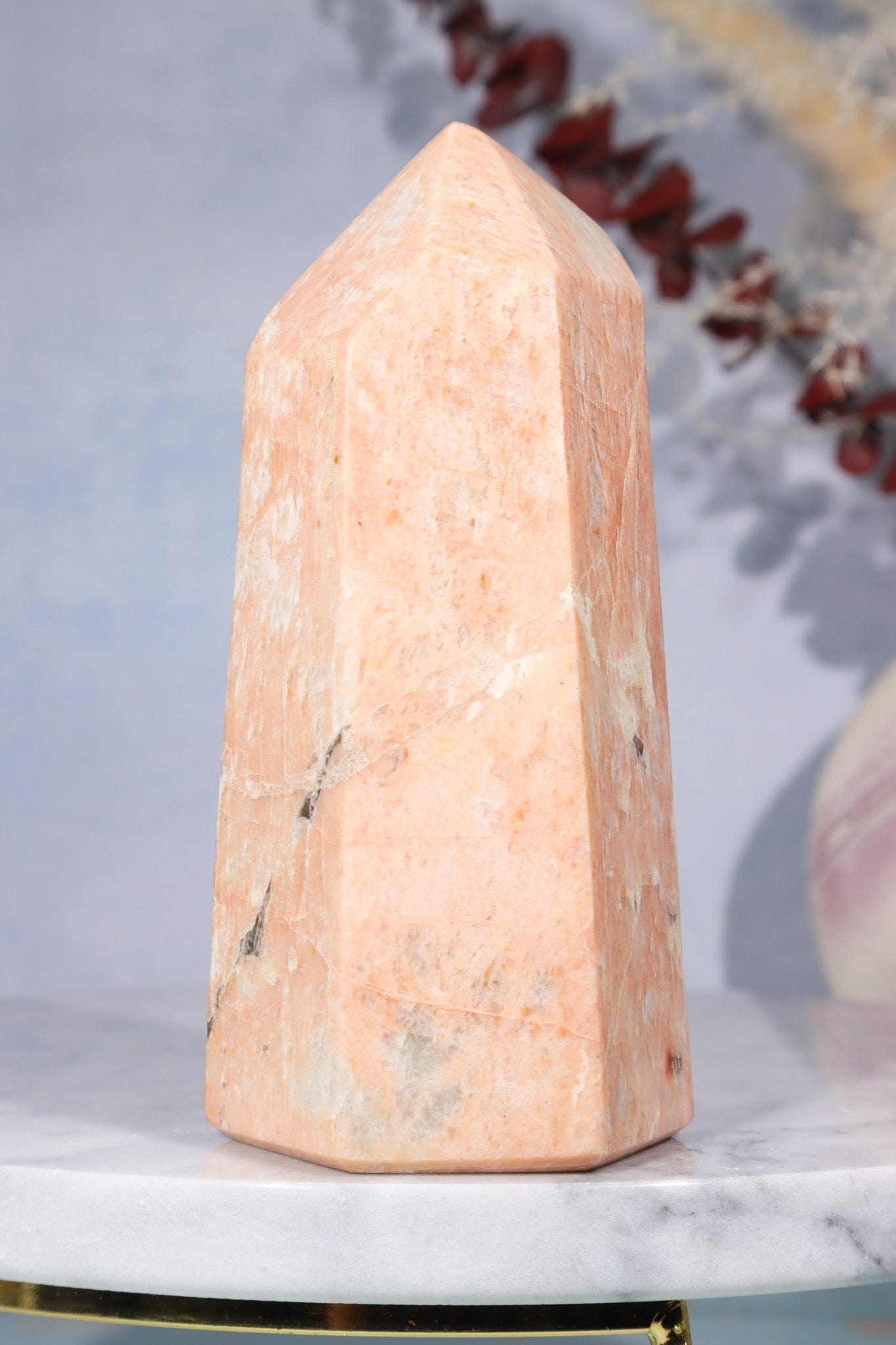 Pink Moonstone Tower 400gr Towers Tali & Loz Crystals