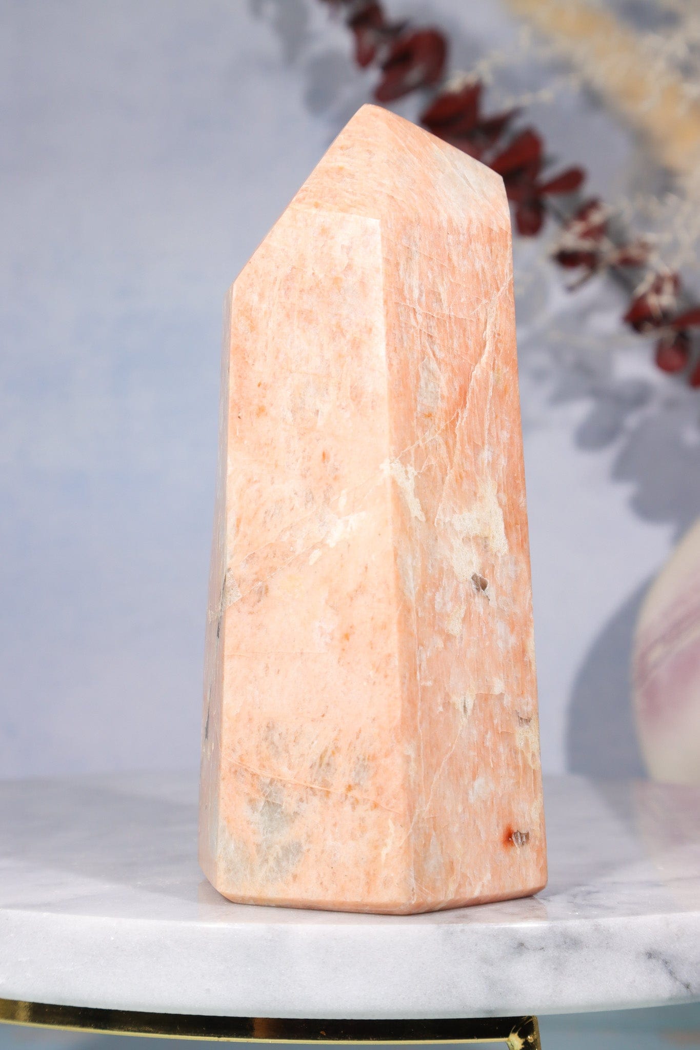 Pink Moonstone Tower 400gr Towers Tali & Loz Crystals