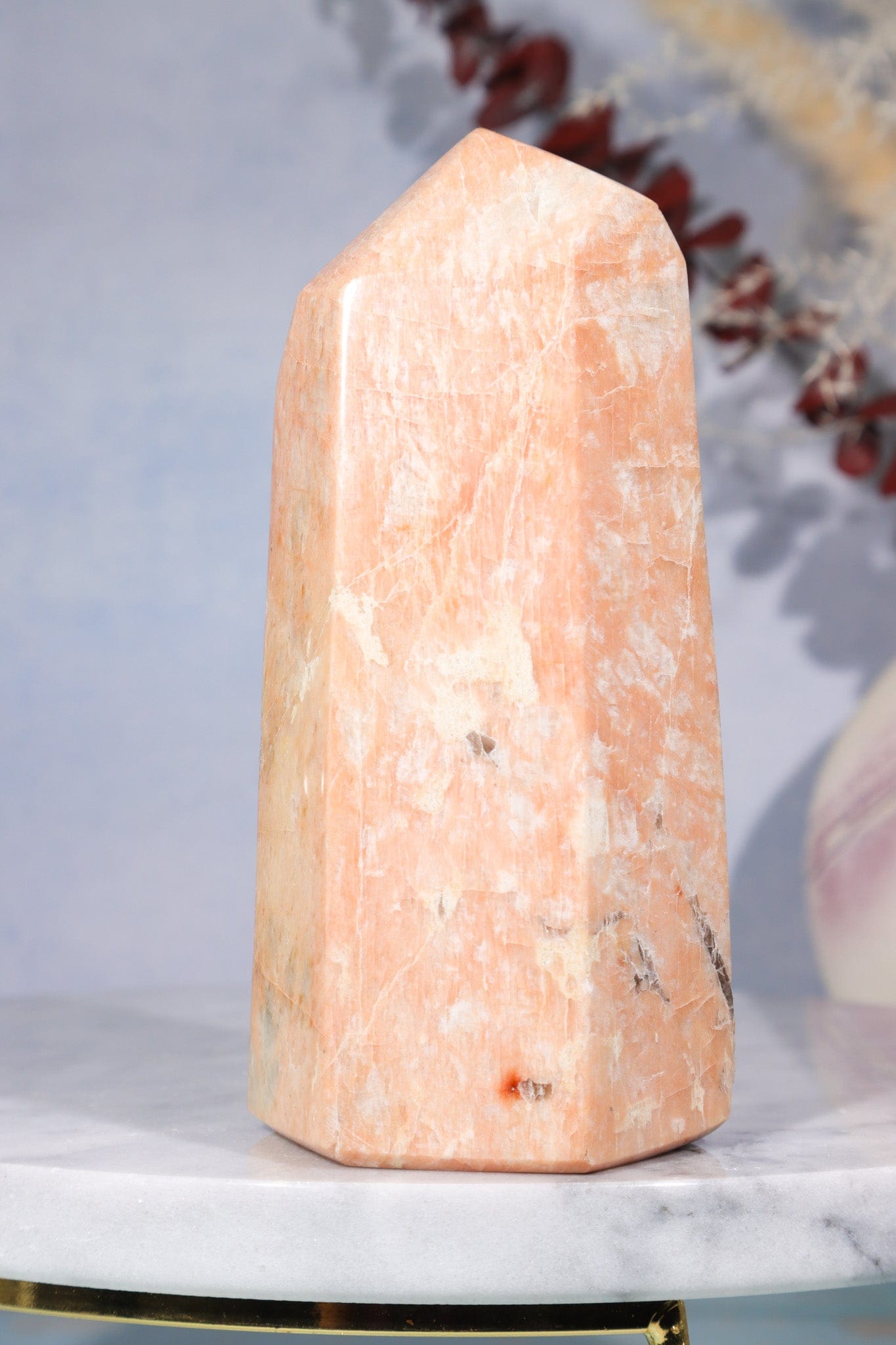 Pink Moonstone Tower 400gr Towers Tali & Loz Crystals