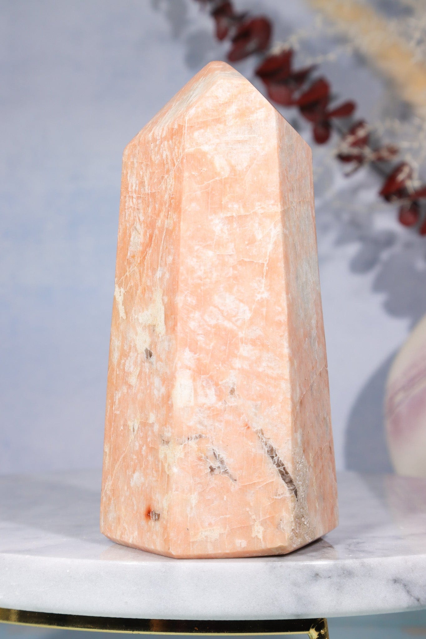 Pink Moonstone Tower 400gr Towers Tali & Loz Crystals