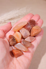 Pink Moonstone Tumblestones 20-30mm - Tali & Loz Crystals