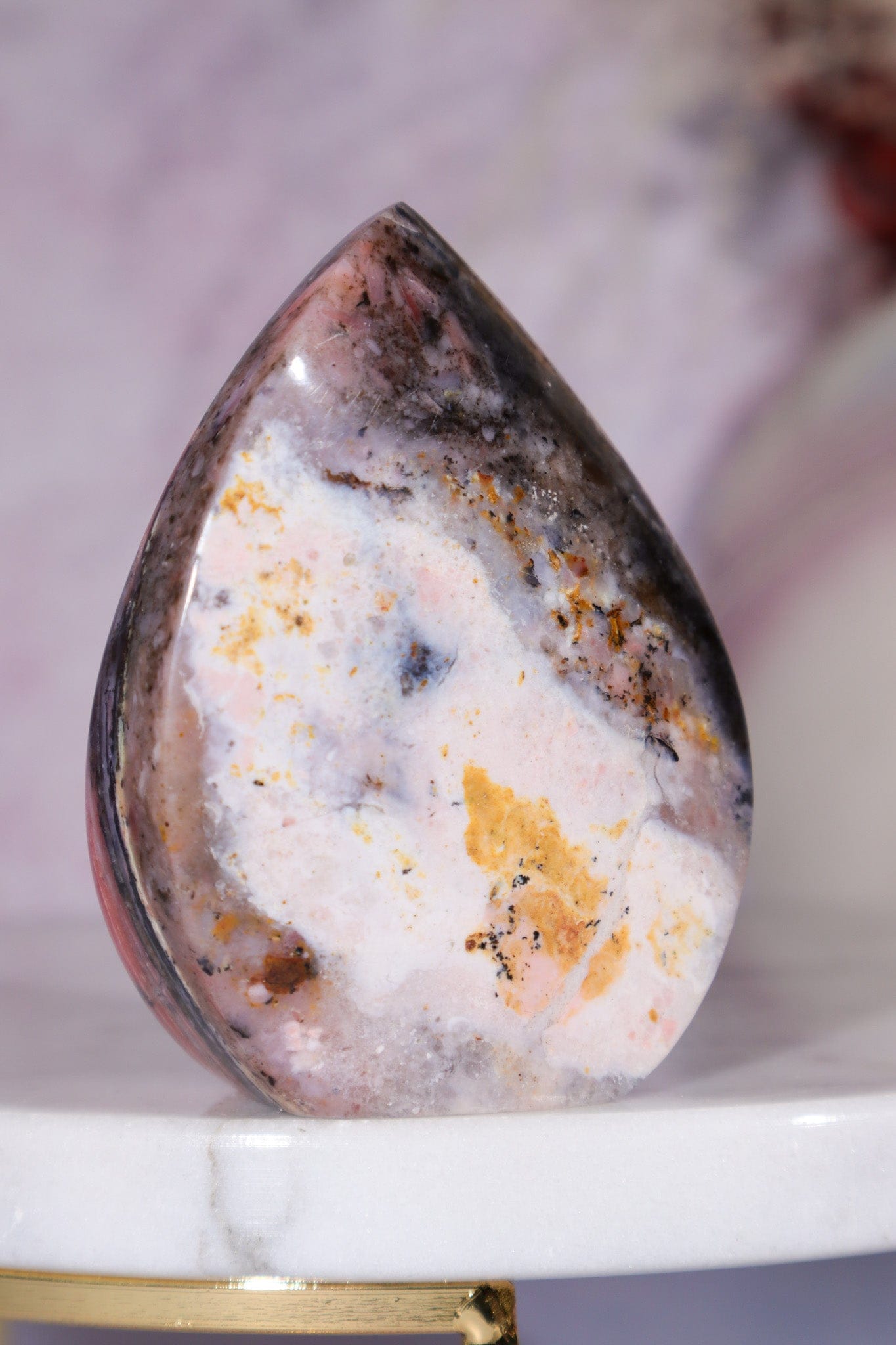 Pink Opal Flame 6.5cm, Peru Flames Tali & Loz Crystals