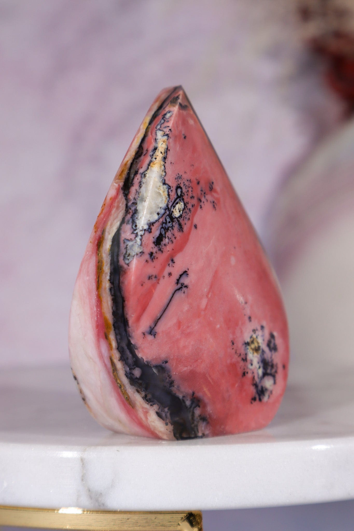 Pink Opal Flame 6.6cm, Peru Flames Tali & Loz Crystals