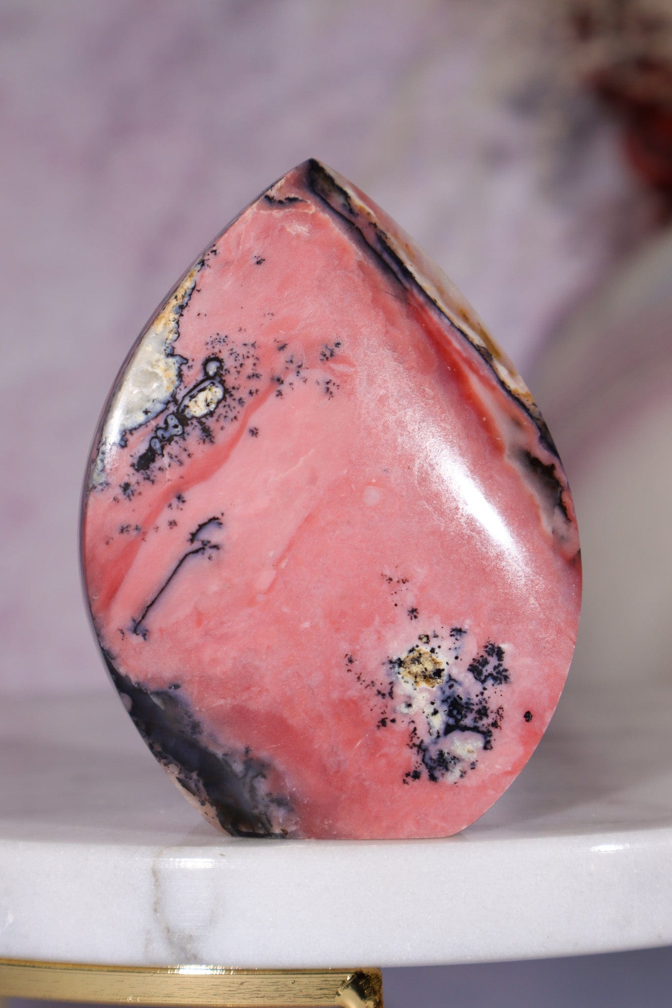 Pink Opal Flame 6.6cm, Peru Flames Tali & Loz Crystals
