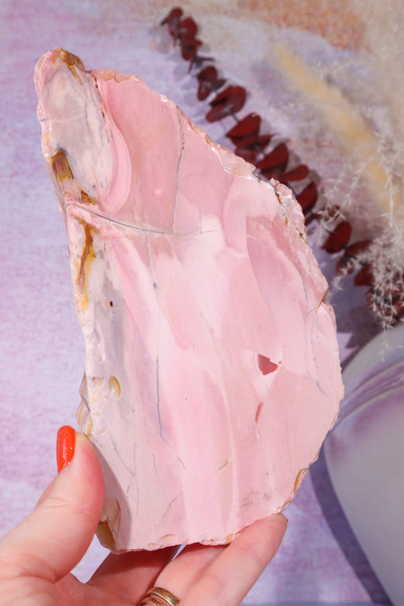 Pink Opal Freeform, Australia, 16cm Freeform Tali & Loz Crystals