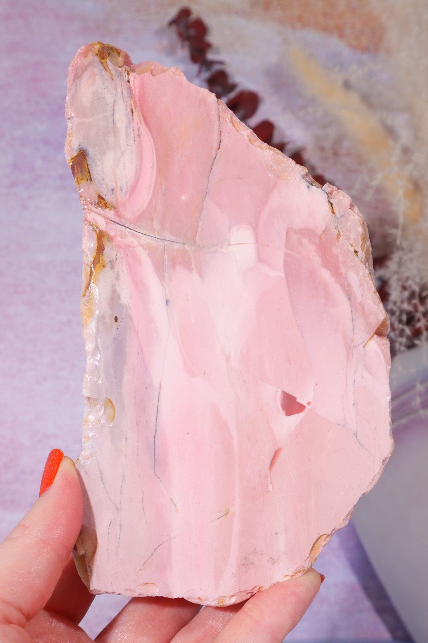 Pink Opal Freeform, Australia, 16cm Freeform Tali & Loz Crystals