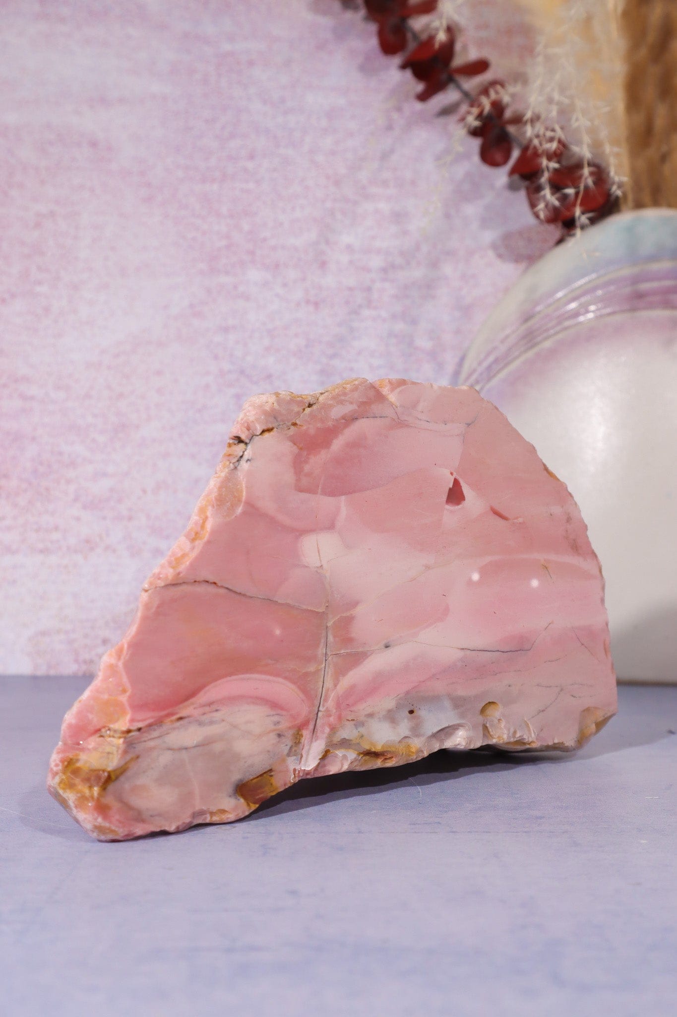 Pink Opal Freeform, Australia, 16cm Freeform Tali & Loz Crystals