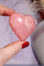Pink Opal Heart 4.4cm, Peru Hearts Tali & Loz Crystals