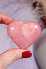 Pink Opal Heart 4.4cm, Peru Hearts Tali & Loz Crystals