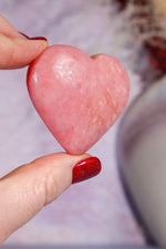 Pink Opal Heart 4.4cm, Peru Hearts Tali & Loz Crystals