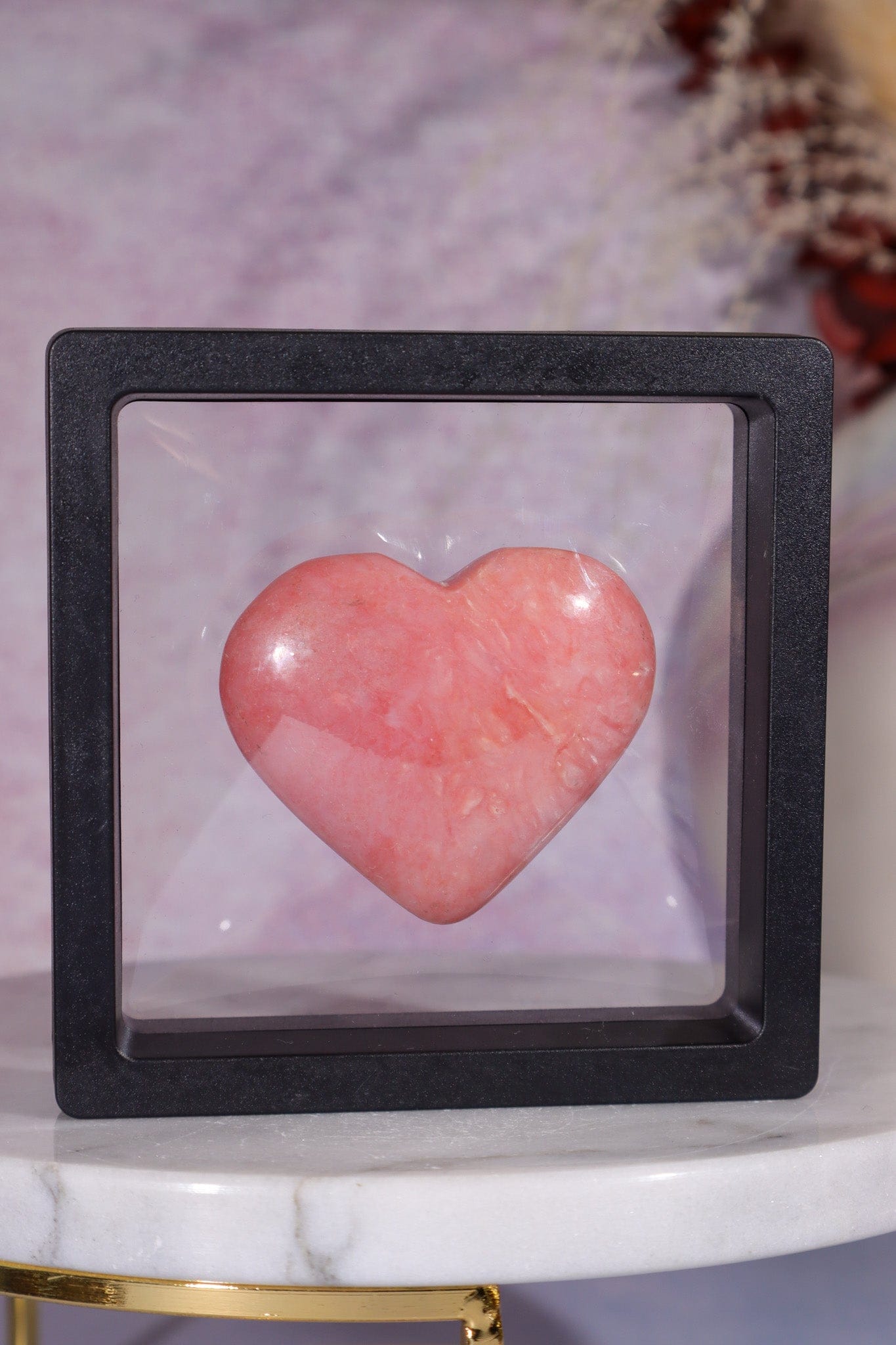 Pink Opal Heart 4.4cm, Peru Hearts Tali & Loz Crystals