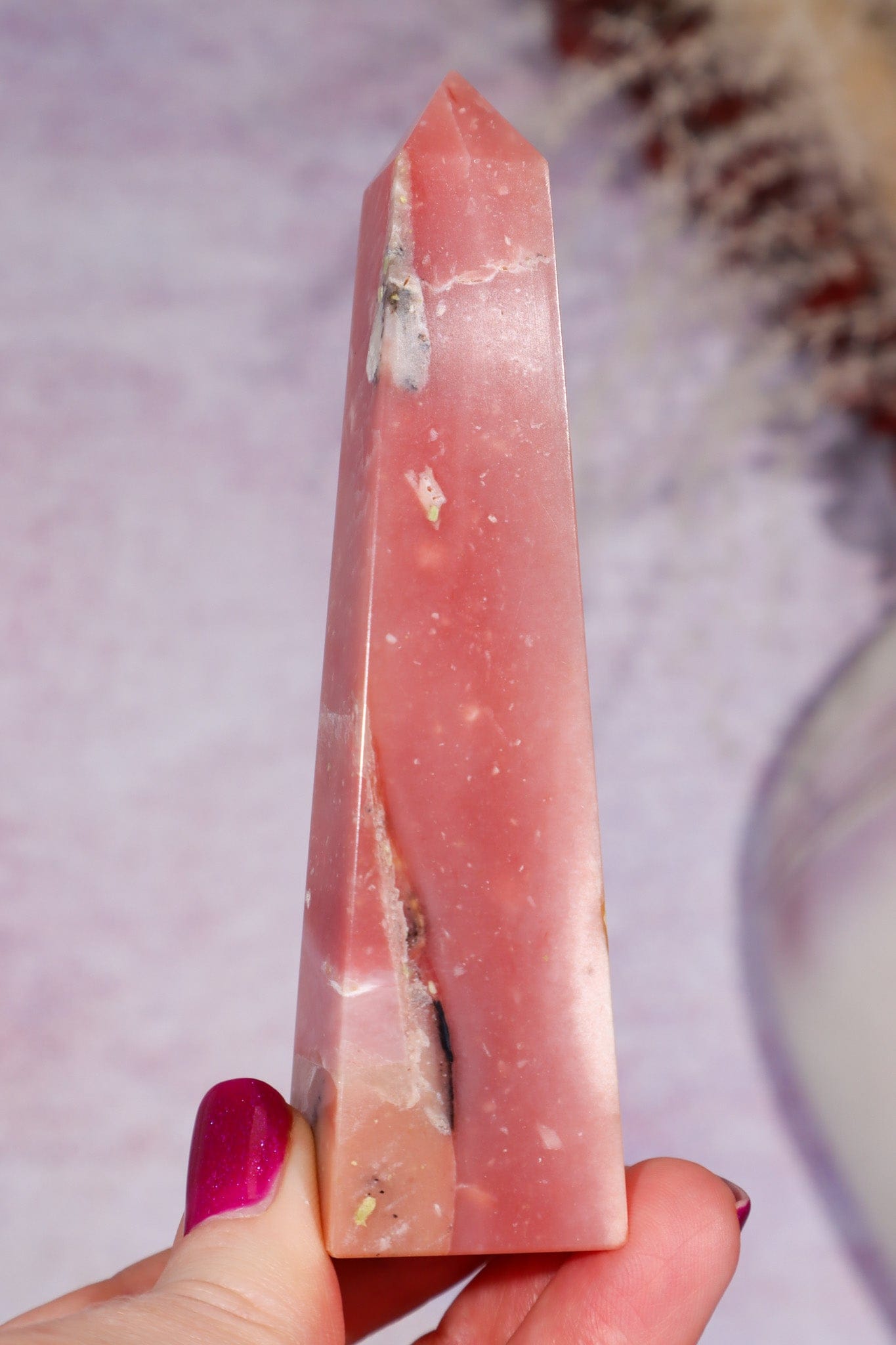 Pink Opal Tower 10.8cm, Peru Towers Tali & Loz Crystals