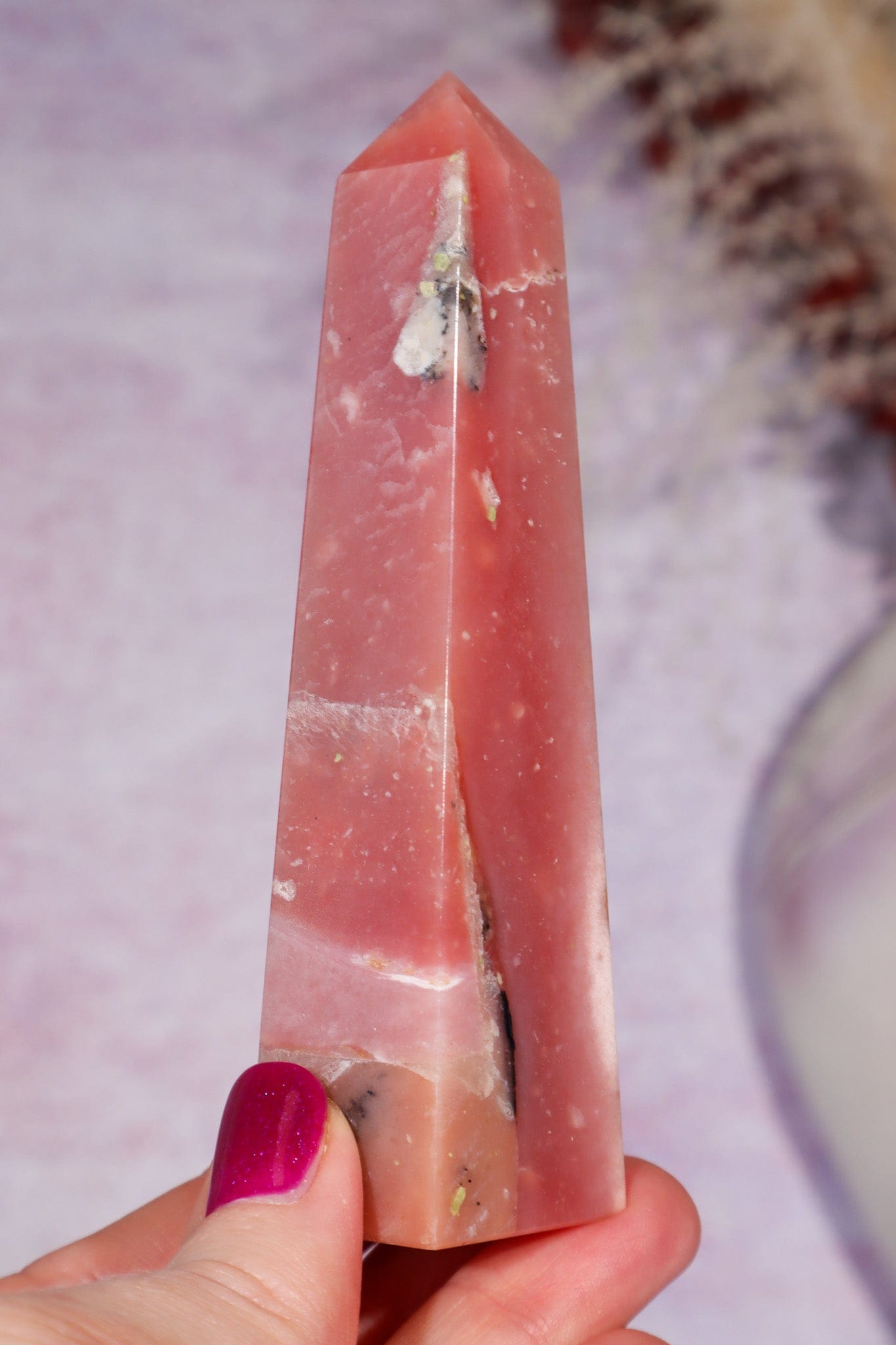 Pink Opal Tower 10.8cm, Peru Towers Tali & Loz Crystals