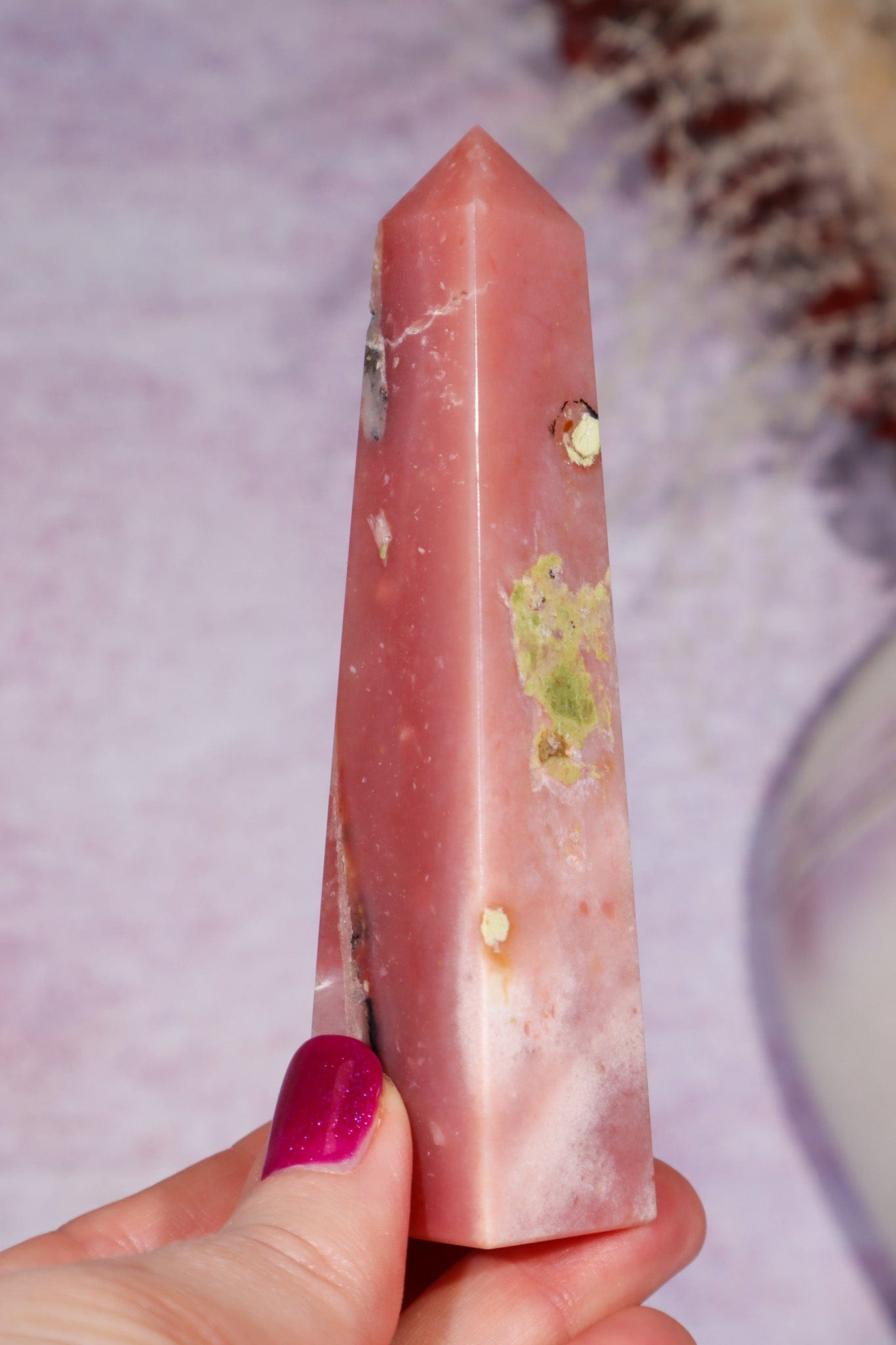 Pink Opal Tower 10.8cm, Peru Towers Tali & Loz Crystals