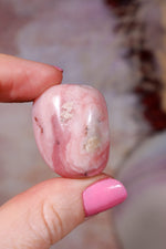 Pink Opal Tumbles | 28mm | Peru Tumblestones Tali & Loz Crystals
