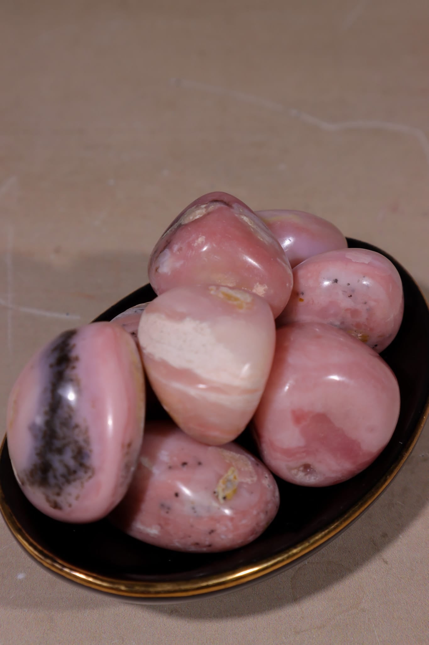 Pink Opal Tumbles | 28mm | Peru Tumblestones Tali & Loz Crystals