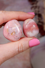 Pink Opal Tumbles | 28mm | Peru Tumblestones Tali & Loz Crystals
