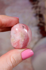 Pink Opal Tumbles | 28mm | Peru Tumblestones Tali & Loz Crystals